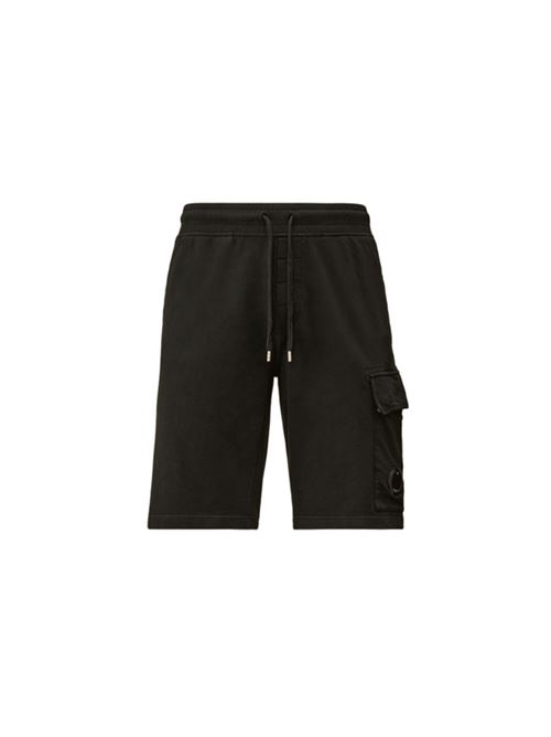 LIGHT FLEECE CARGO LENS SWEATSHORTS C.P. COMPANY | SB704A002246G999